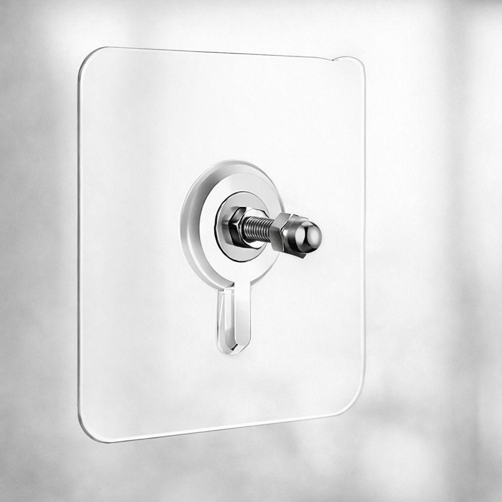 Pack of 10 Heavy-Duty Self-Adhesive Transparent Wall Hooks – Waterproof No-Drilling Screw & Nail Traceless Wall Organizers