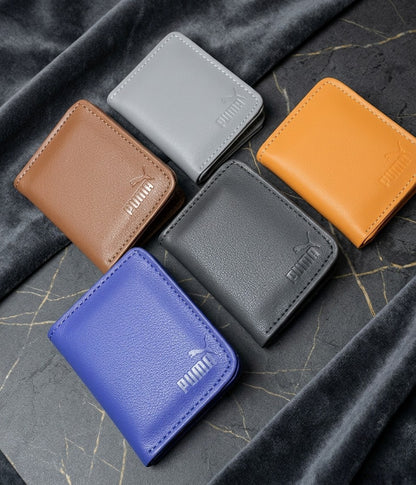 Fashion Slim PU Wallet Card Holder for Men & Women Black