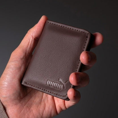 Fashion Slim PU Wallet Card Holder for Men & Women Black