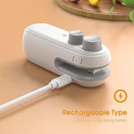 Portable Mini Bag Sealer - Handheld Heat Sealer for Food Storage
