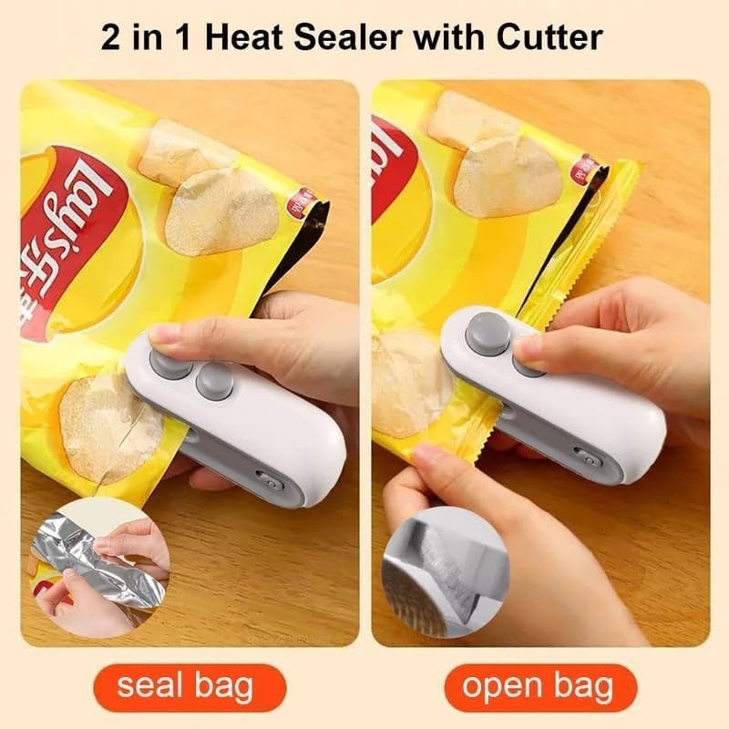 Portable Mini Bag Sealer - Handheld Heat Sealer for Food Storage