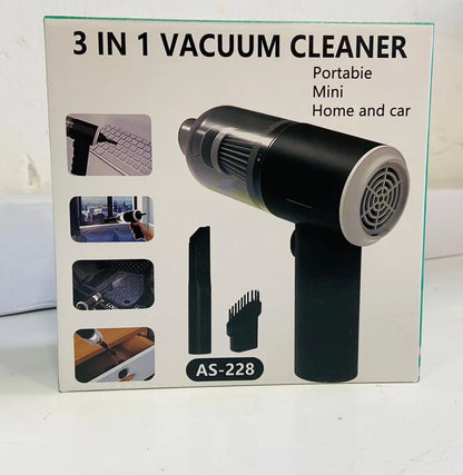 3-in-1 Portable Cordless Vacuum Cleaner – Compact Handheld Dust Cleaner with Removable Box