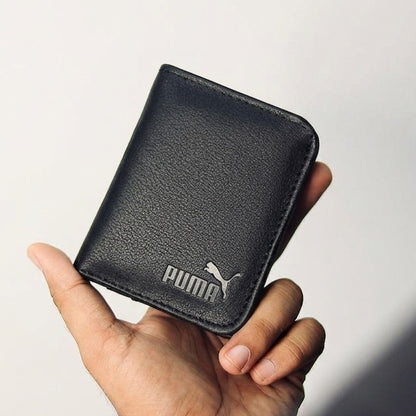 Fashion Slim PU Wallet Card Holder for Men & Women Black
